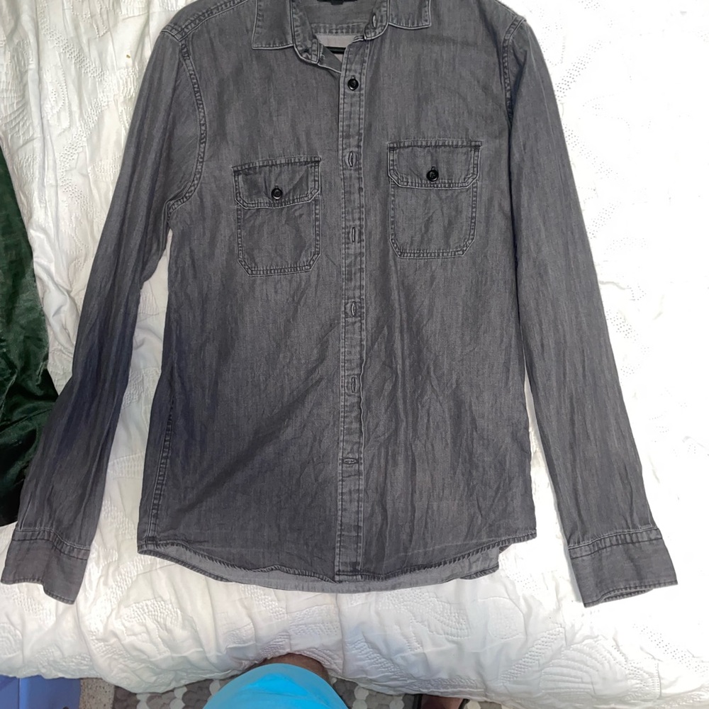 Express Charcoal Button-Up Shirt